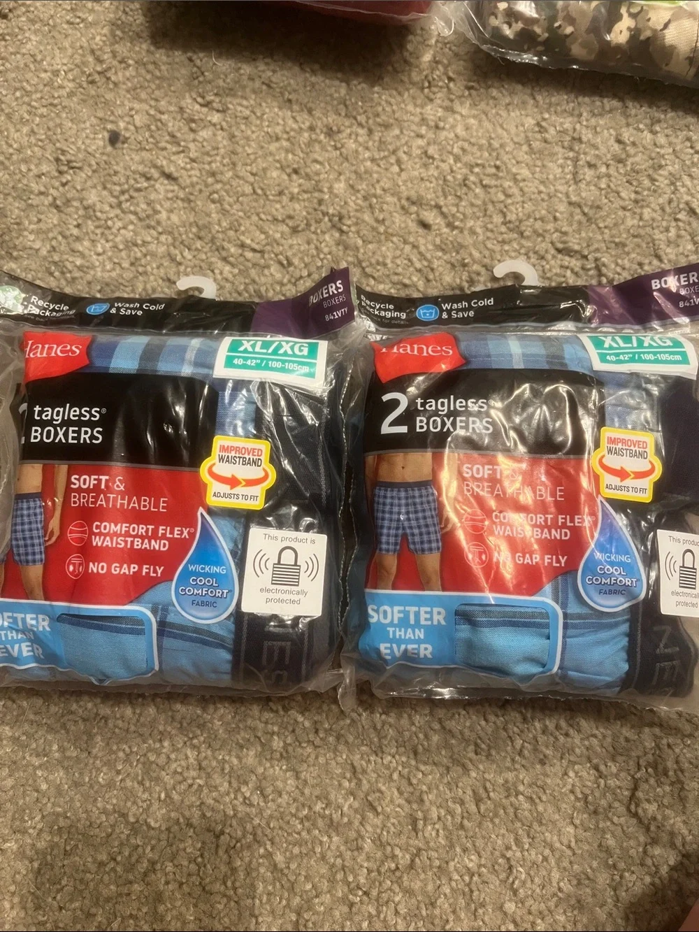 Hanes items total